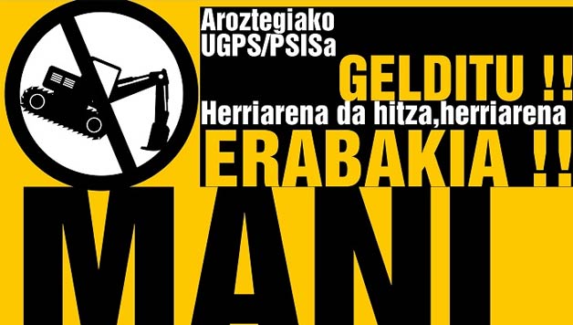 HIZPIDEA: Baztango Aroztegia hirigintza planaren auzia