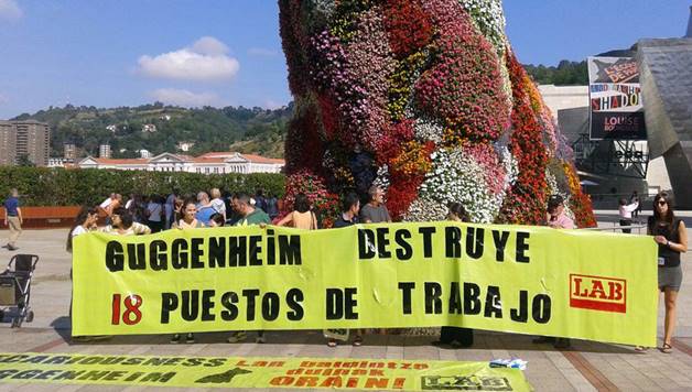 IBAIZABAL: Guggengheim museoko hezitzaileak kaleratuak izan dira