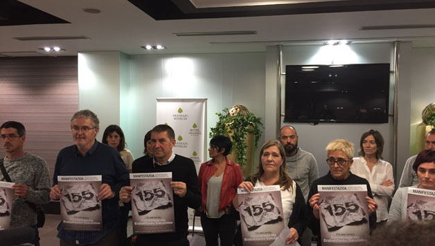 155. artikuluaren kontrako manifestazioa deitu dute Bilbon larunbaterako