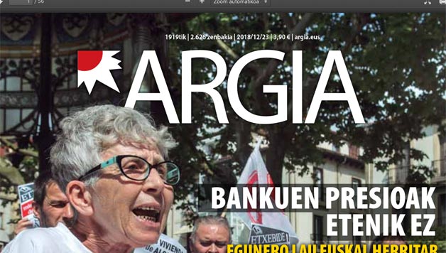 “Desjabetzeak: egunero lau euskal herritar etxetik botatzen dituzte”, Argia astekarian