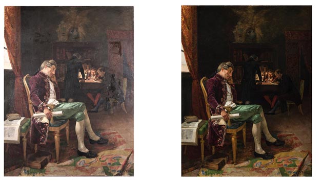 Arte Ederren Museoko zaharberritutako artelanen erakusketa ikusgarri dago