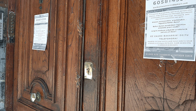 Larrialdi egoeraren aurrean Bilboko auzoak saretzen