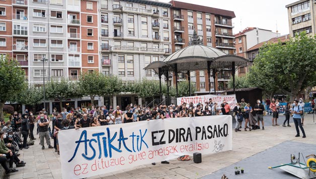 Erandioko Astika  gune okupatua eraisteko arriskuan dago