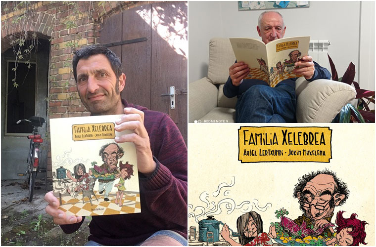Anjel Lertxundi eta Jokin Mitxelenaren “Familia Xelebrea” album berria kimu bilduman