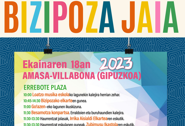 Bizipoza jaia igandean ospatuko da