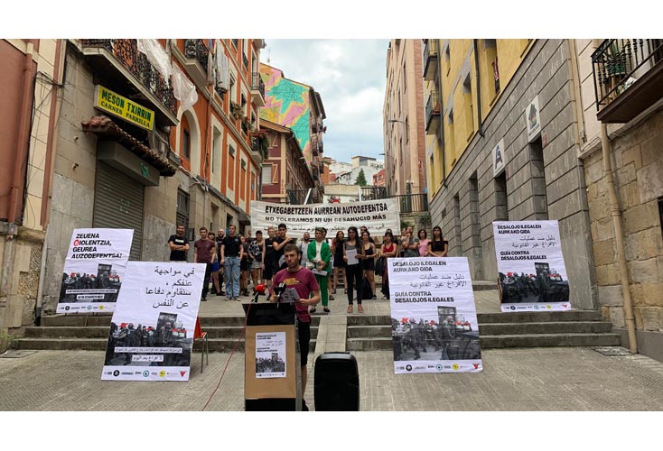 “Desalojo ilegalen aurkako gida” aurkeztu dute gaur Bilboko San Frantzisko auzoan