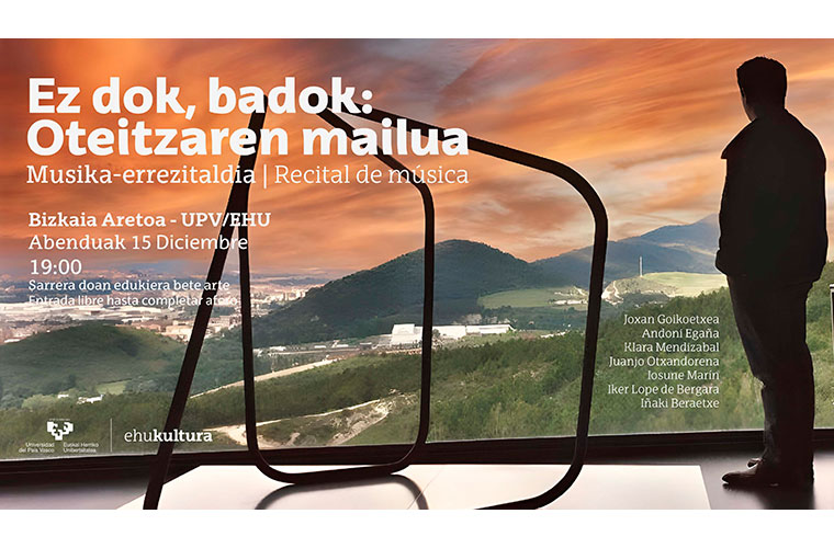 Ostiralean, “Ez dok, badok: Oteizaren mailua” ikuskizuna Gabriel Aresti Katedraren eskutik Bizkaia Aretoan