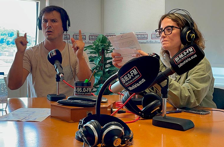 INUN artista Bilbo Hiria irratian