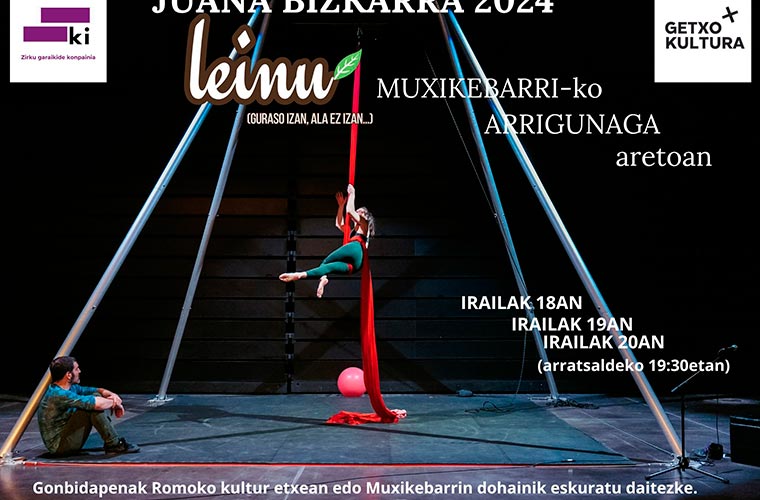 “Leinu” ikuskizunaren aurrestreinaldia gaur eta bihar Getxon