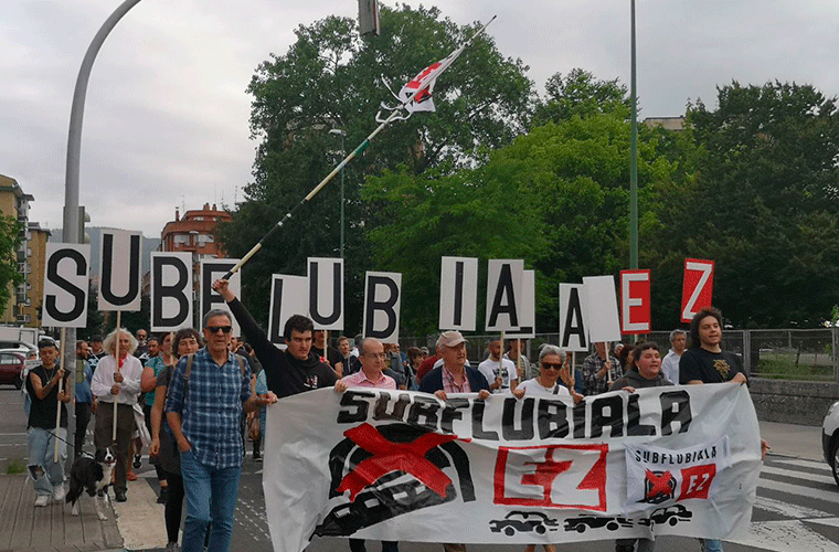Subflubiala Ez! Ibai azpiko tunelaren aurka: Herritarrak kalera irtengo dira otsailaren 8an