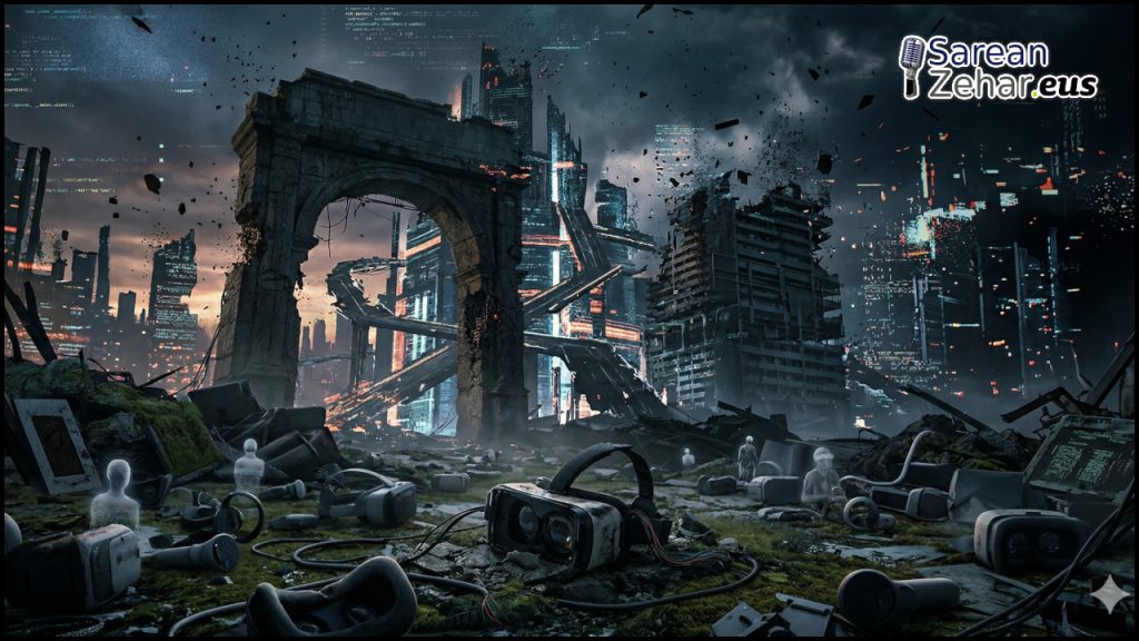 Sarean Zehar #413: [Metabertsoaren heriotza, IAren eragina komunikabideetan, monopolioa Smart TVetan eta IRADI proiektua]