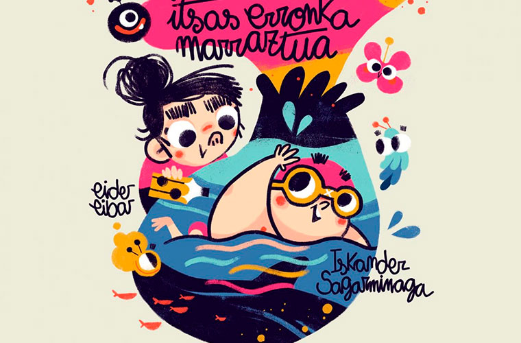 Itsas zeharkaldi basatia eta marrazkizko kontakizuna KOKOLULU proiektua